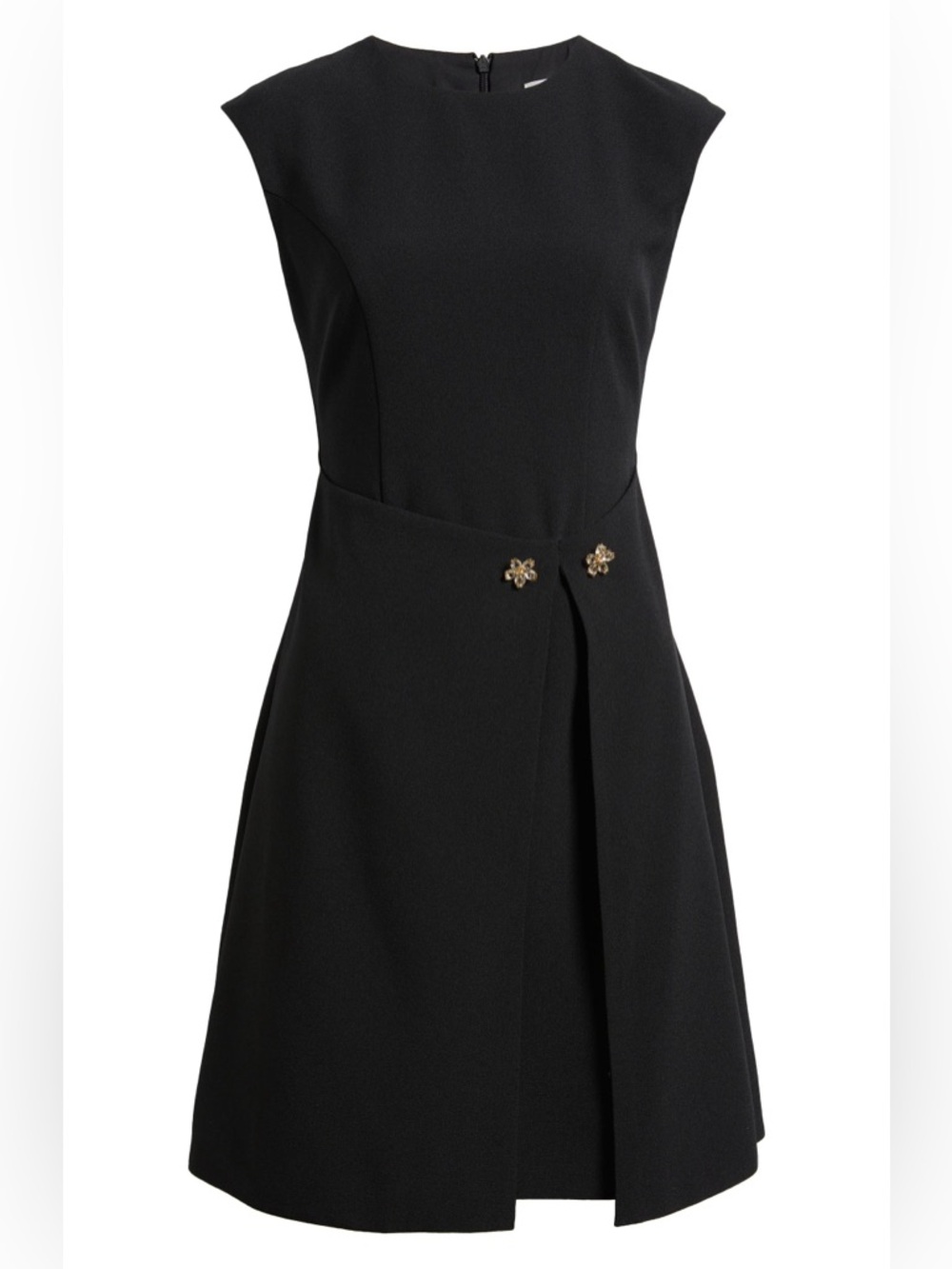 Eliza J Black Sleeveless A-Line Dress